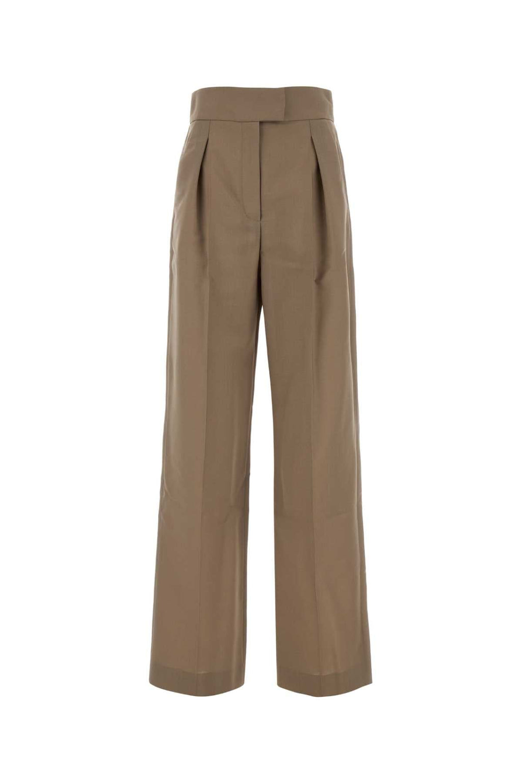Valentino Garavani Women Cappuccino British Mohair Pant