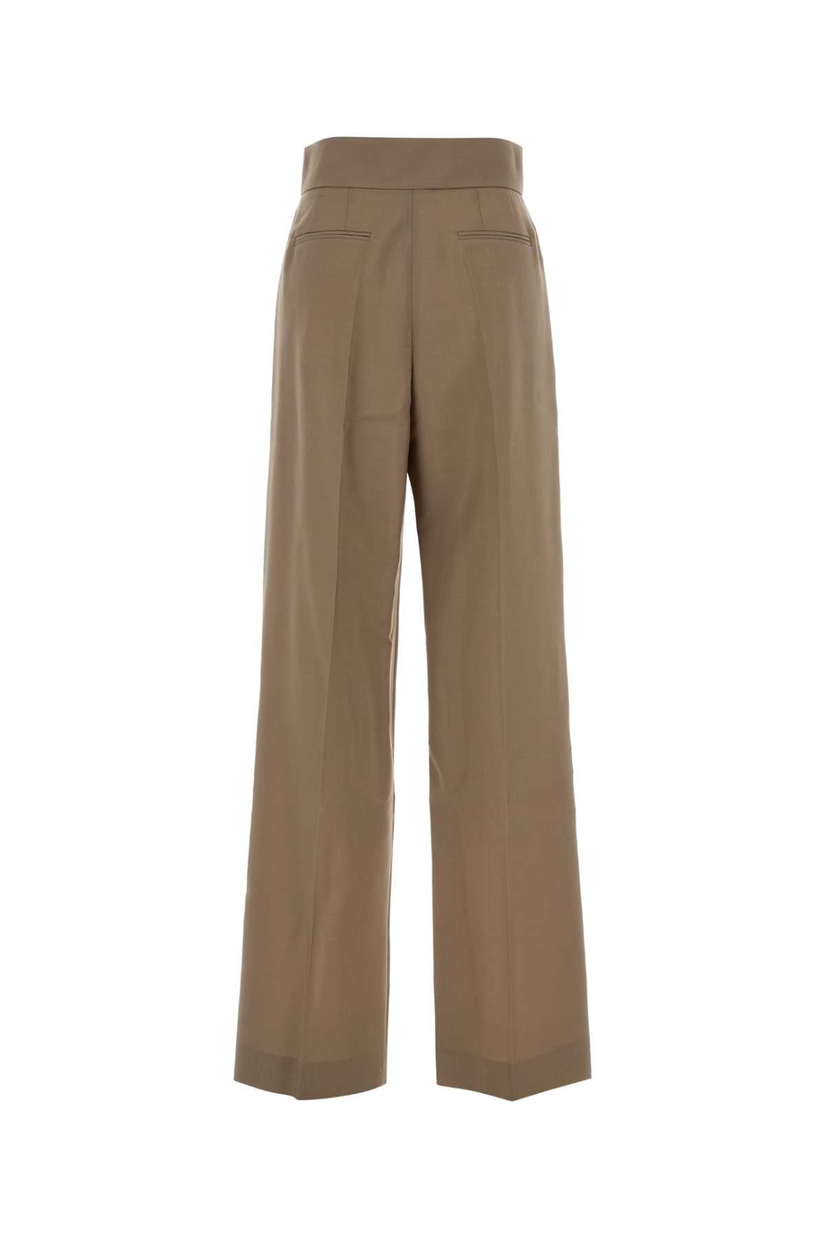 Valentino Garavani Women Cappuccino British Mohair Pant