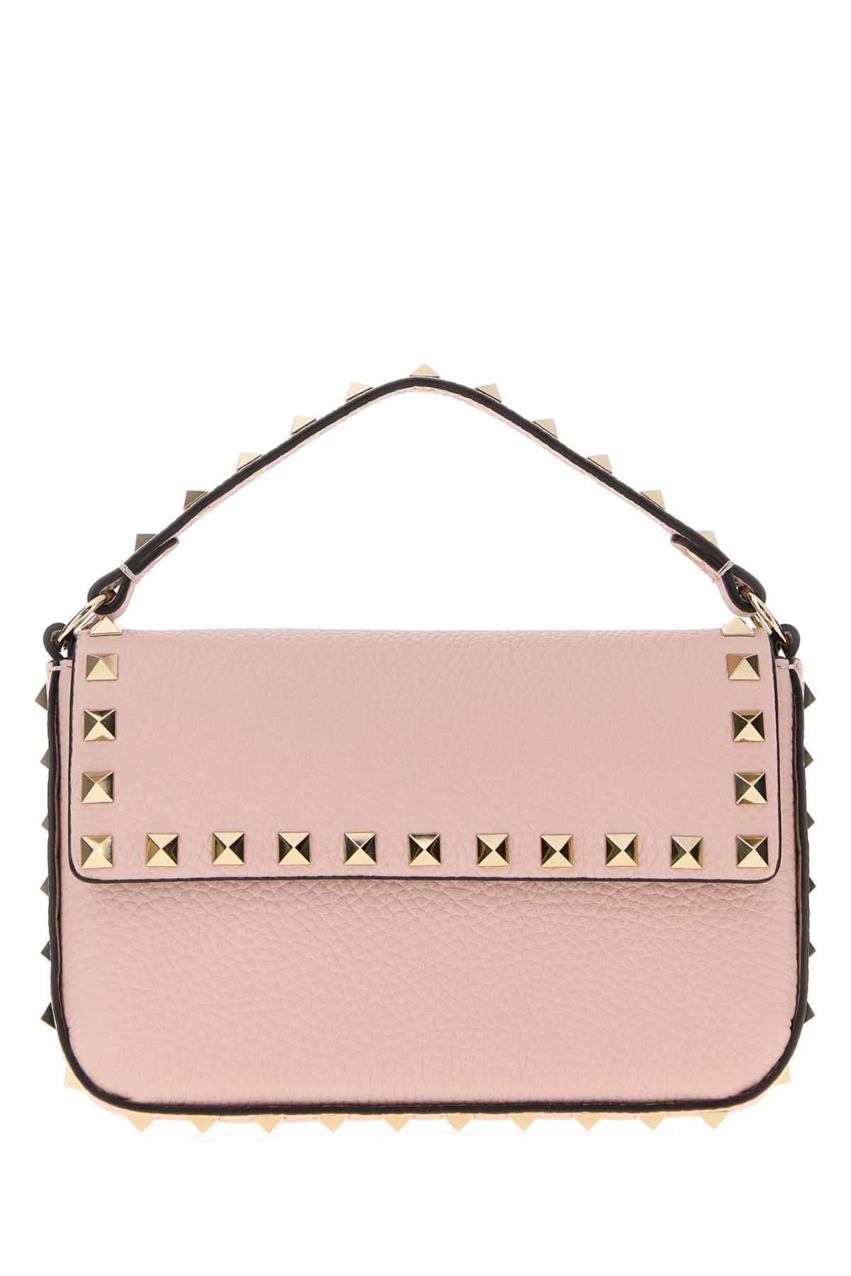 Valentino Garavani Women Pink Leather Rockstud Handbag