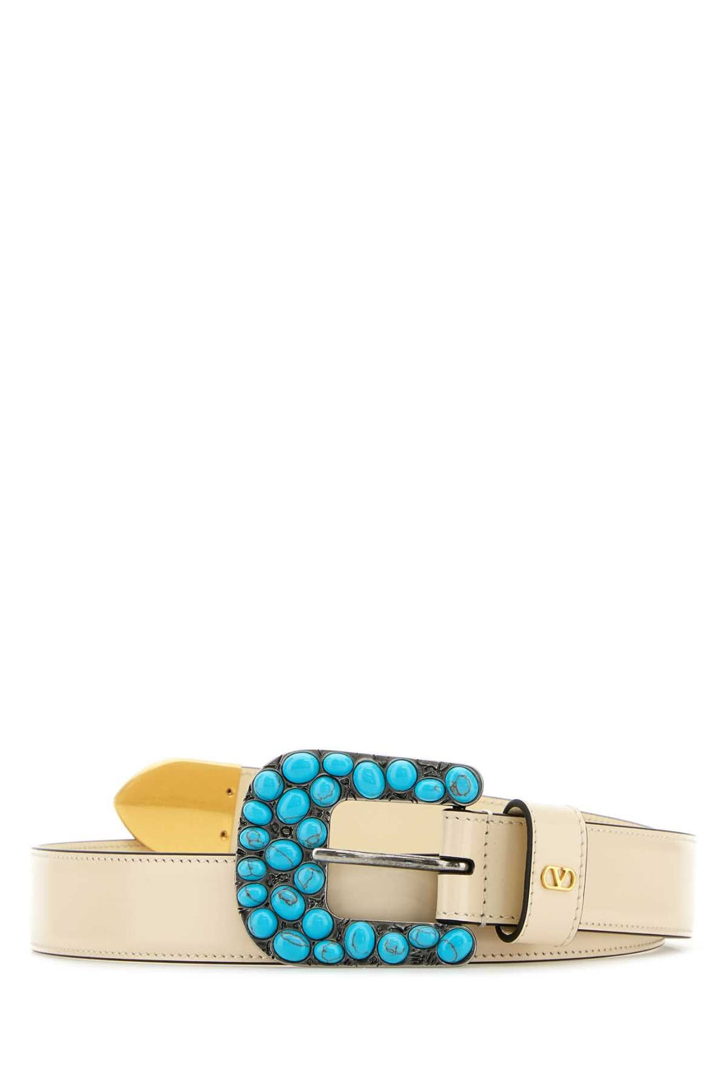 Valentino Garavani Women Ivory Leather Belt