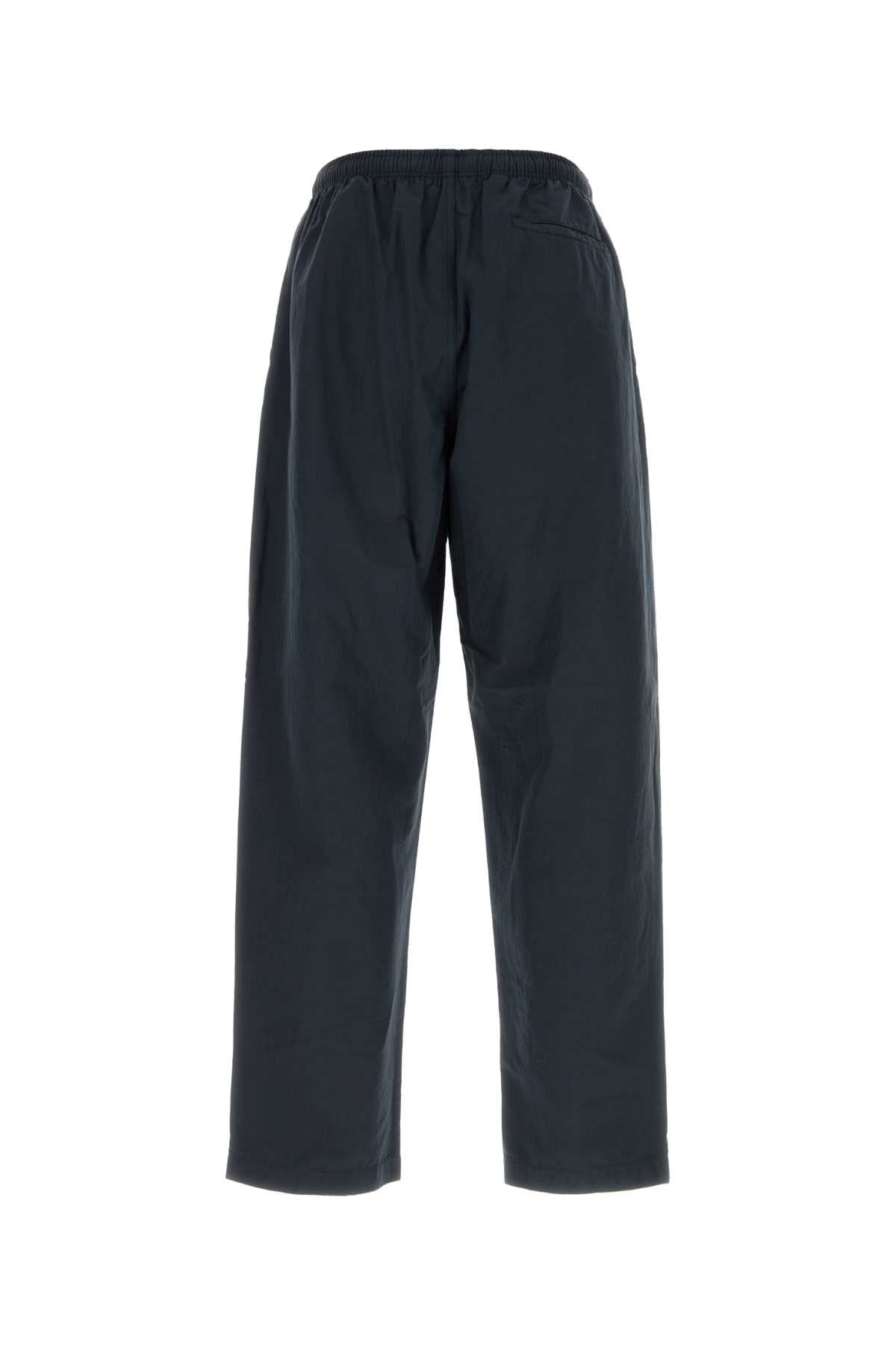 Prada Men Navy Blue Cotton Blend Pant