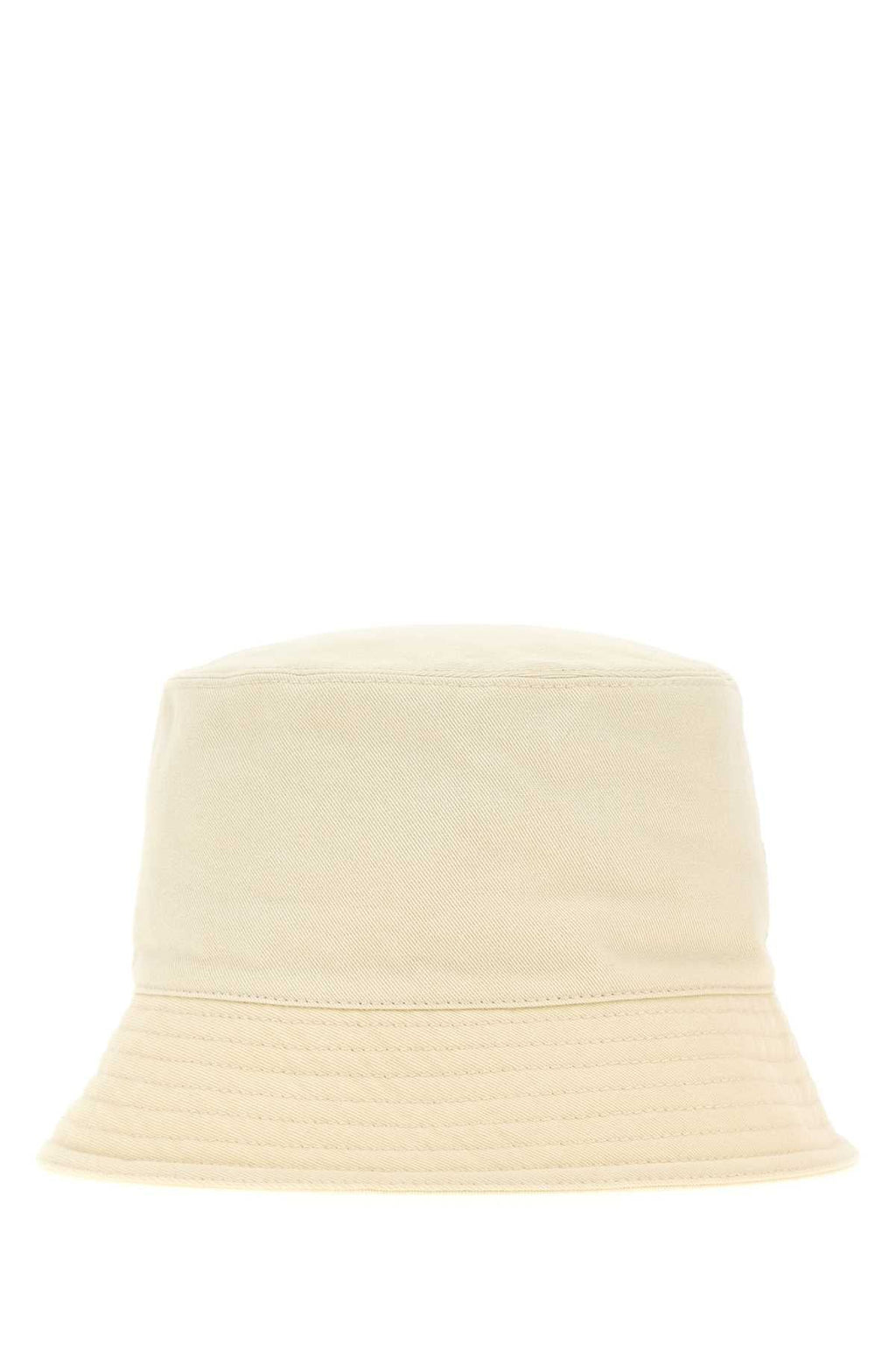 Prada Men Cream Gabardine Bucket Hat