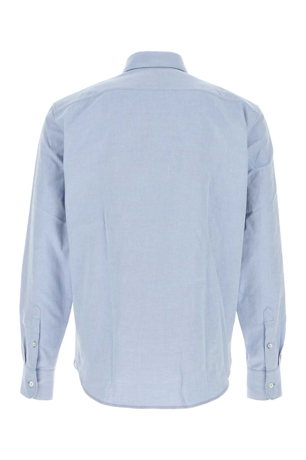 Prada Men Light Blue Oxford Shirt