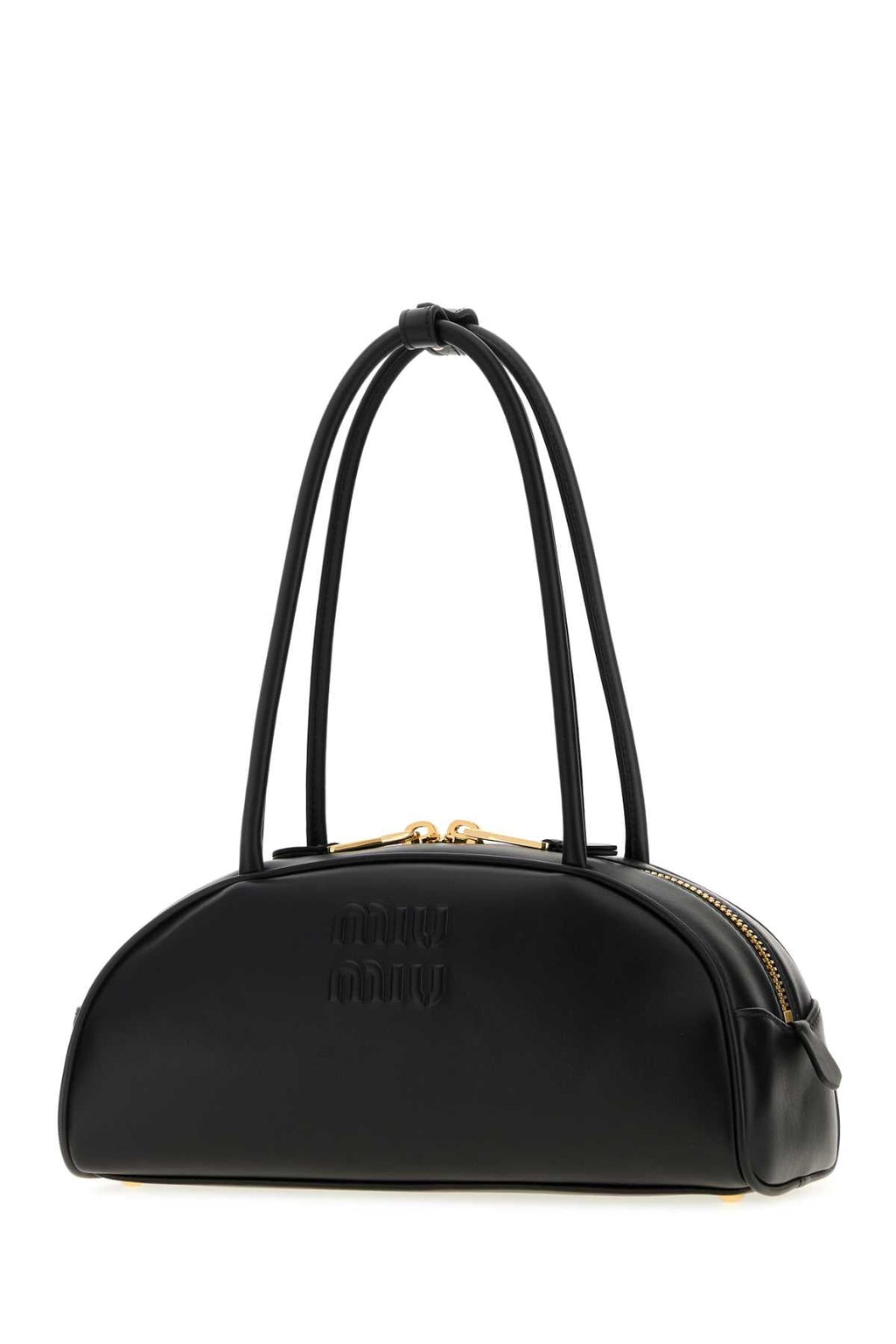 Miu Miu Women Black Leather Beau Shoulder Bag