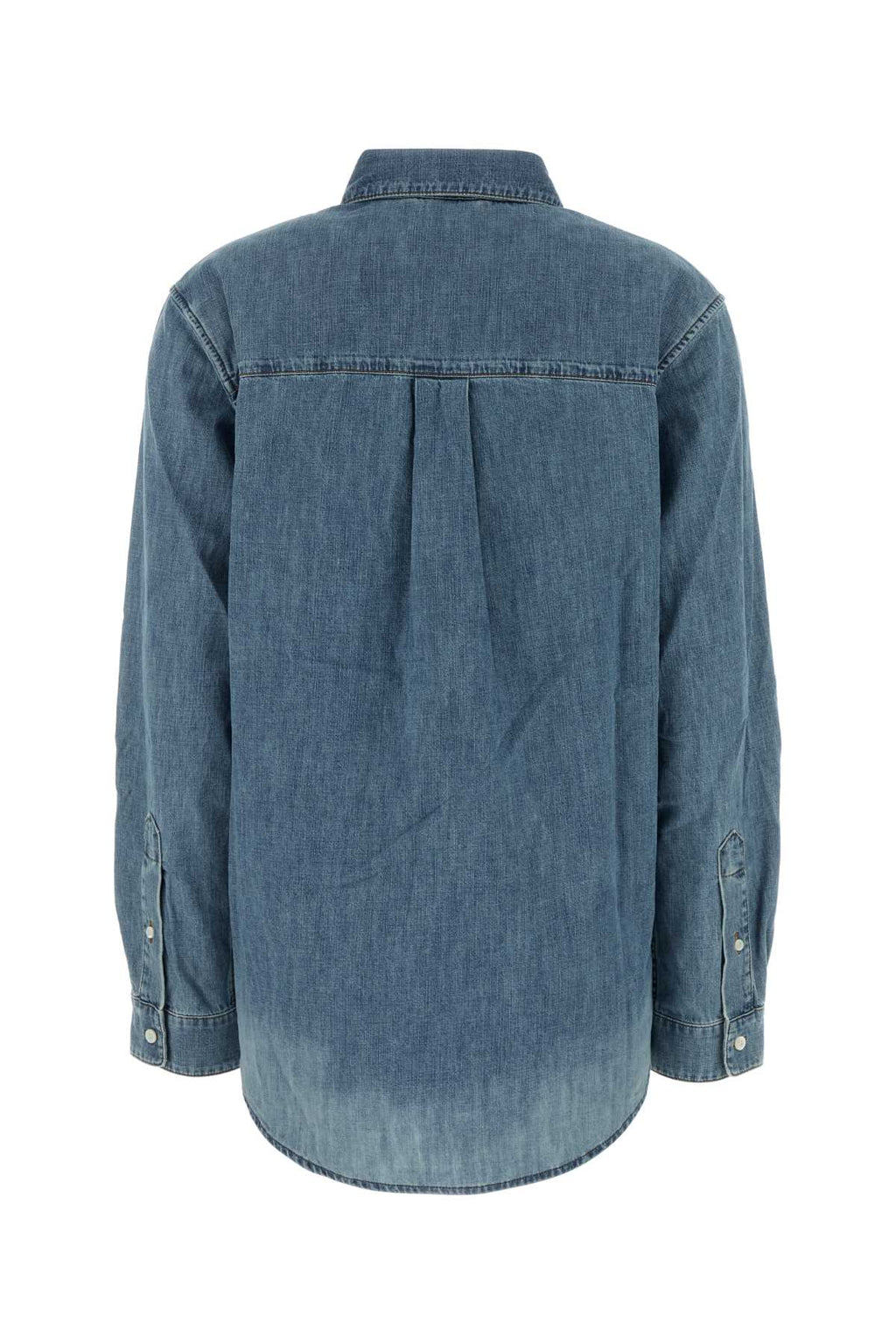 Miu Miu Women Light Blue Chambray Shirt
