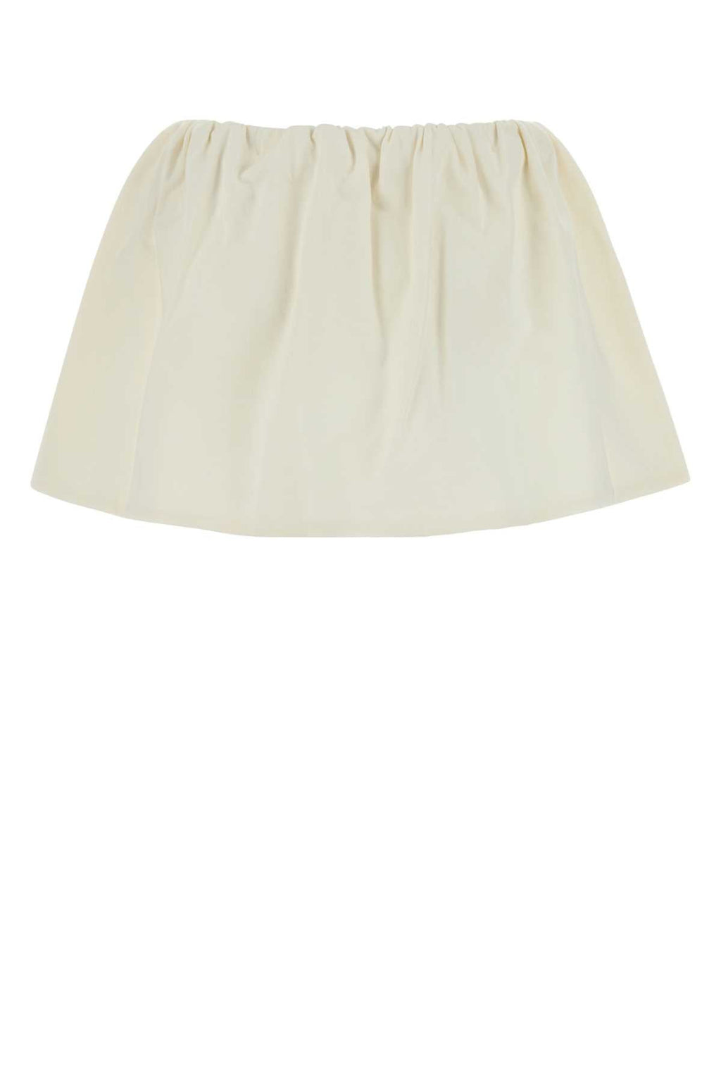 Miu Miu Women Ivory Cotton Mini Skirt
