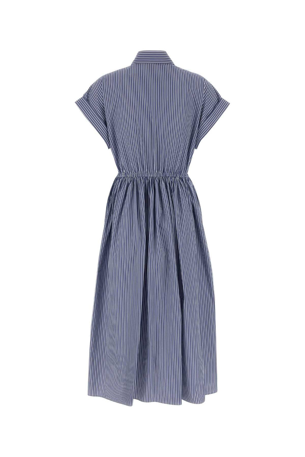Miu Miu Women Embroidered Poplin Shirt Dress
