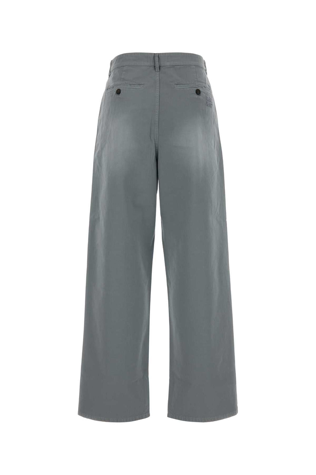 Miu Miu Women Grey Twill Pant