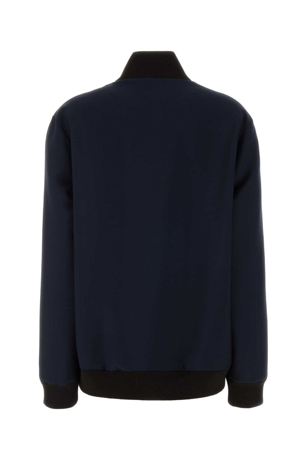 Miu Miu Women Navy Blue Mohair Blend Sweatshirt