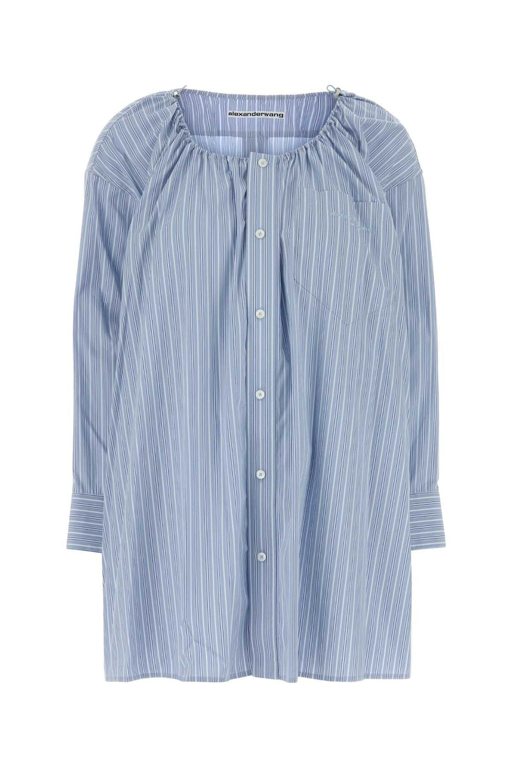 Alexander Wang Women Embroidered Poplin Shirt Dress