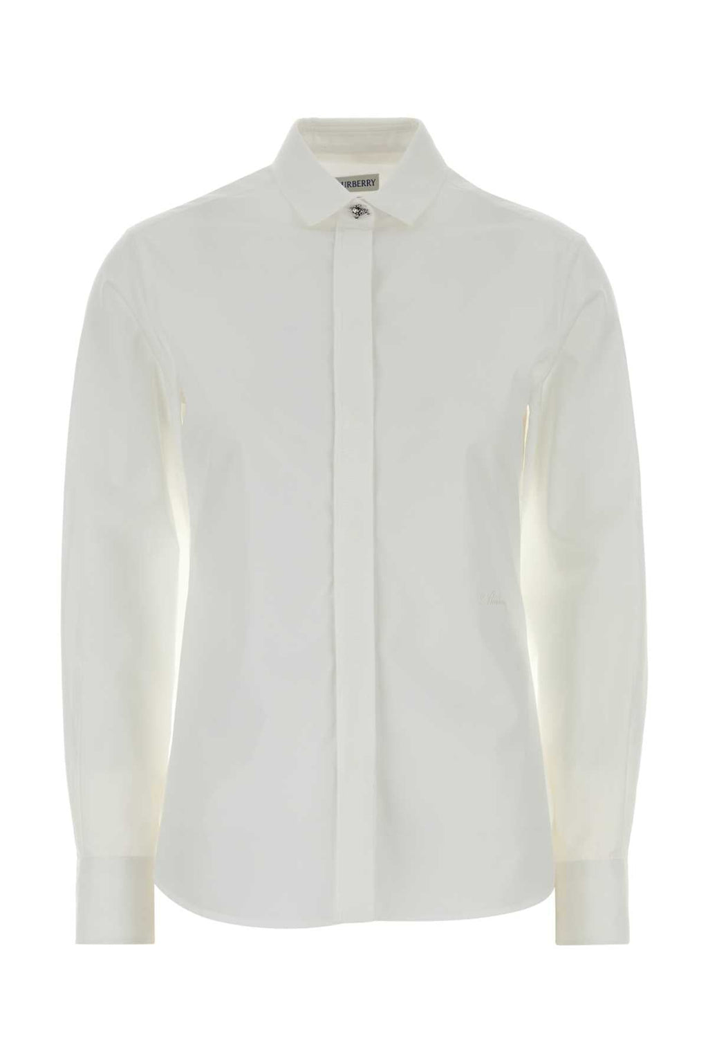 Burberry Women White Poplin Shirt