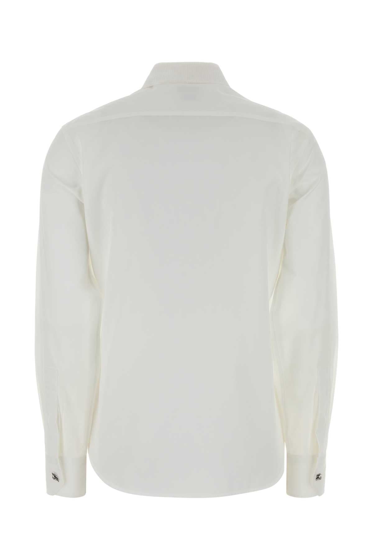Burberry Women White Poplin Shirt