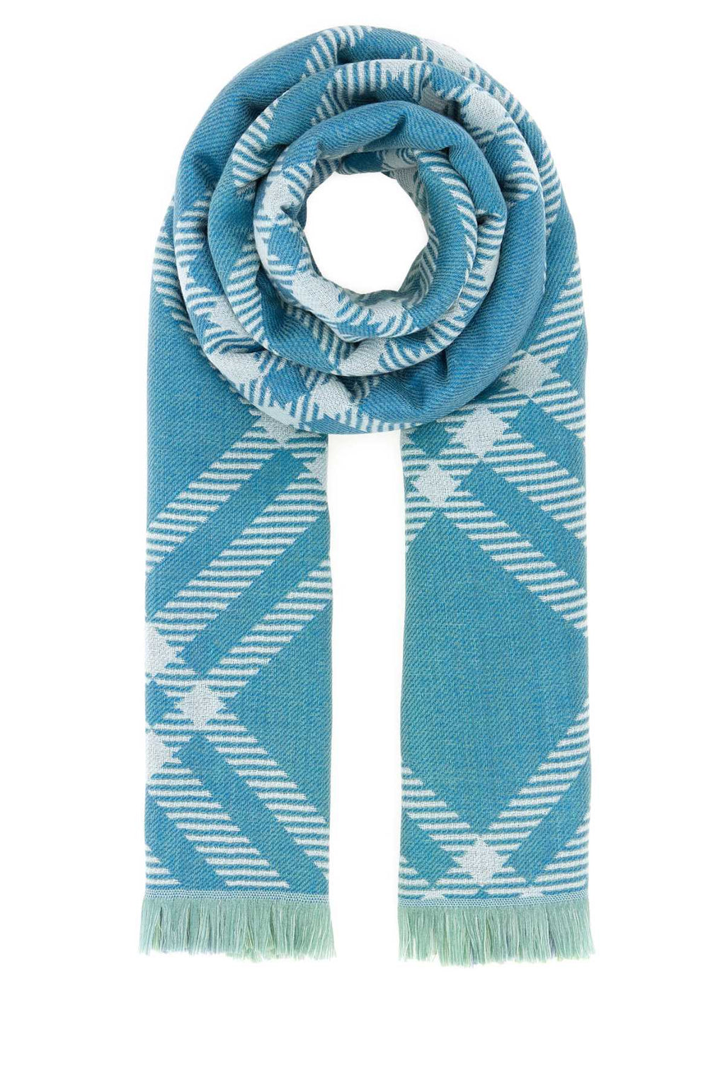 Burberry Unisex Embroidered Wool Blend Scarf