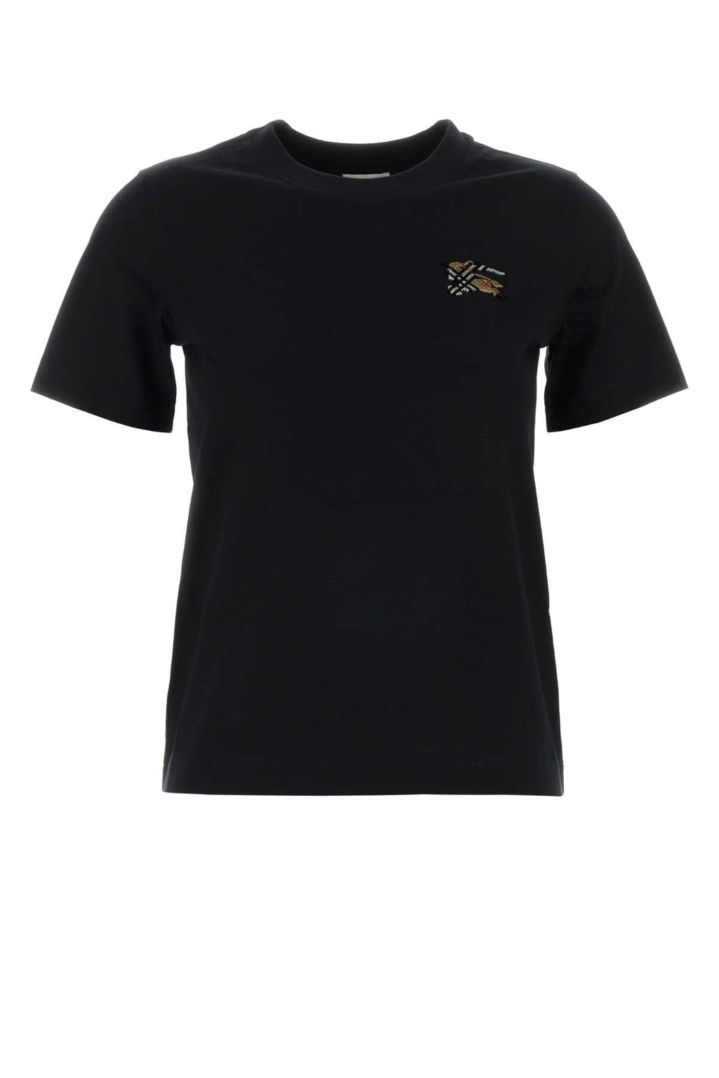 Burberry Women Black Cotton T-Shirt