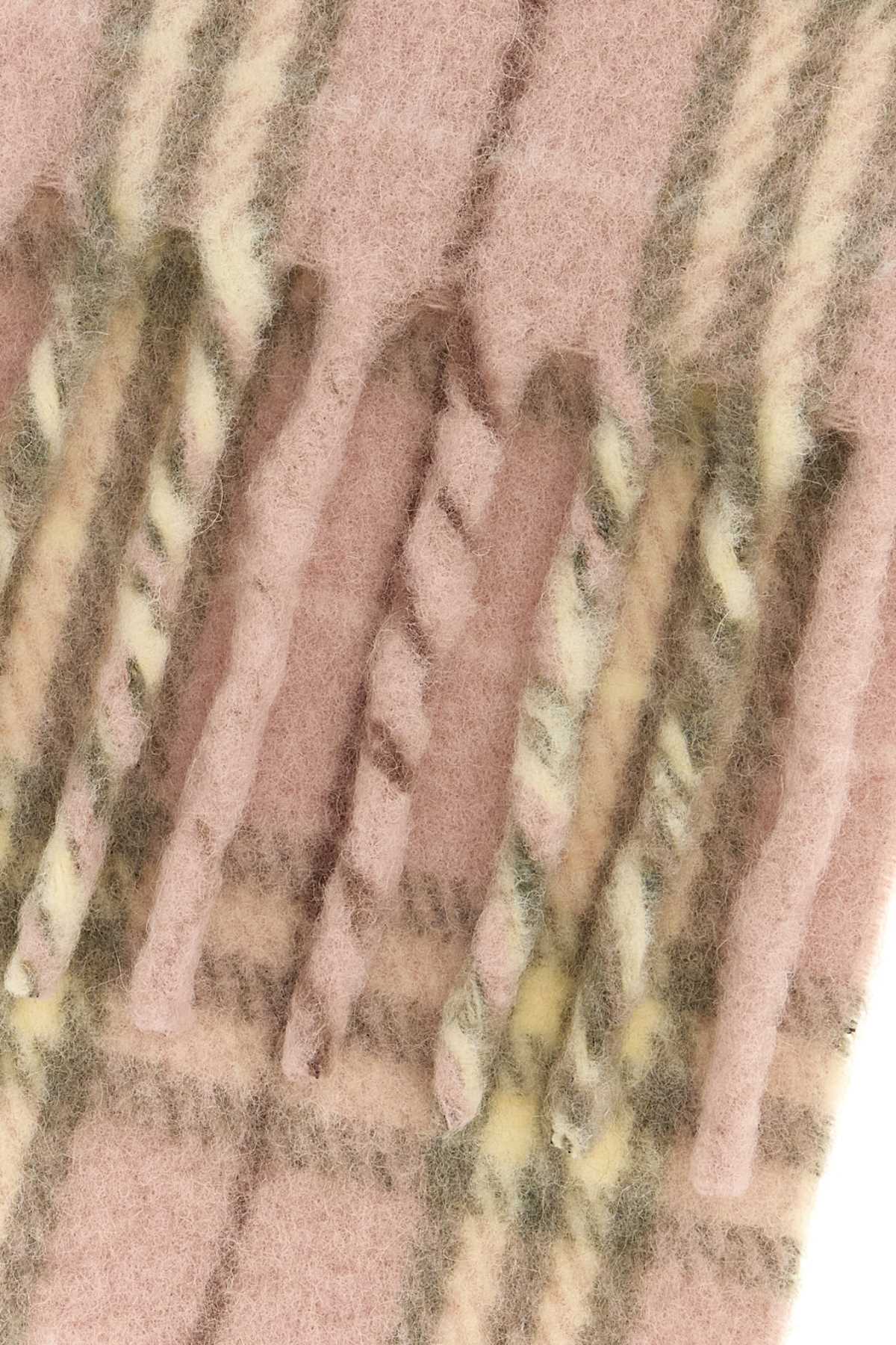 Burberry Unisex Embroidered Alpaca Blend Scarf