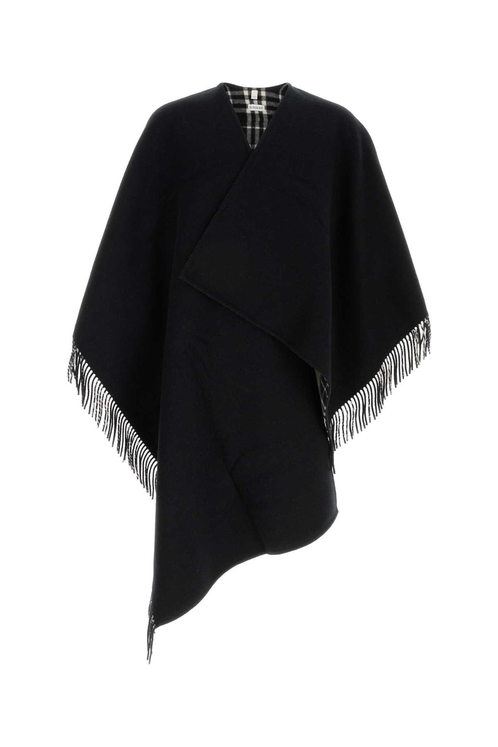 Burberry Unisex Black Wool Cape