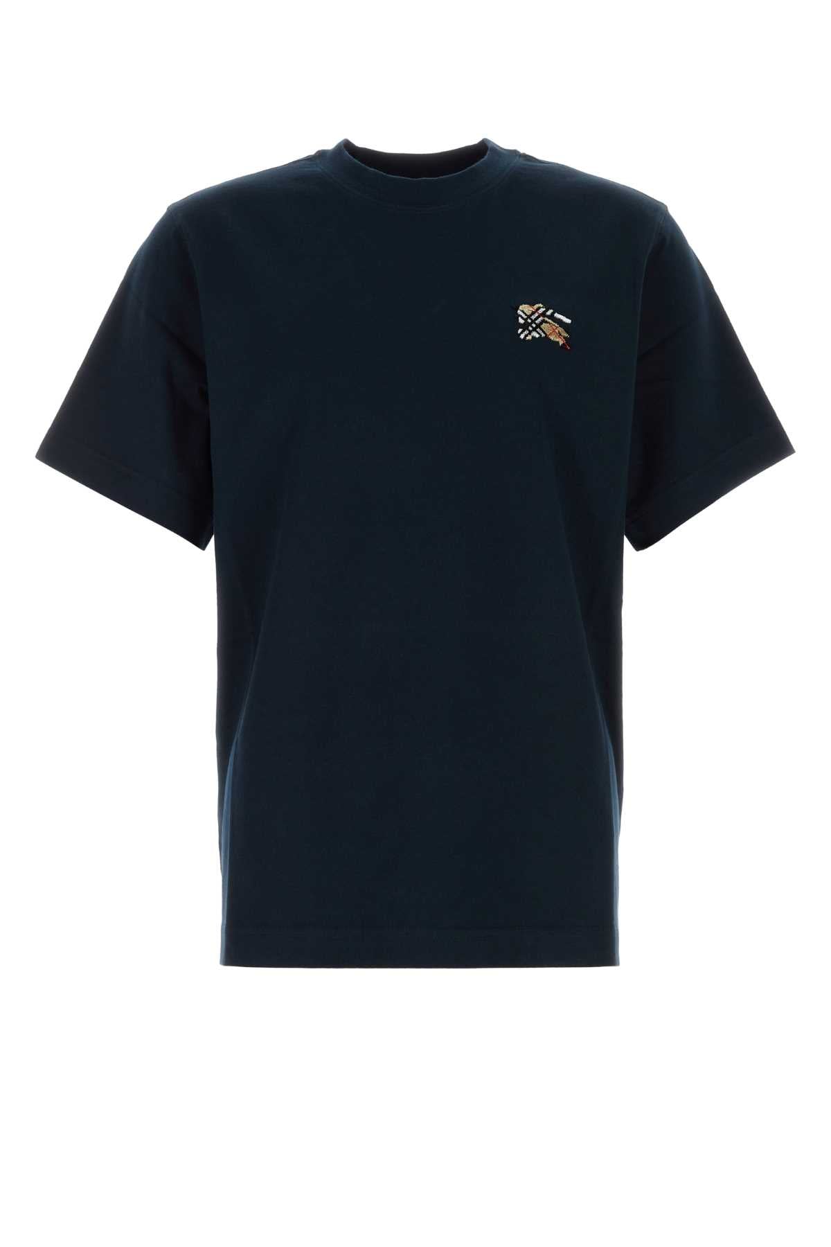 Burberry Men Midnight Blue Cotton T-Shirt