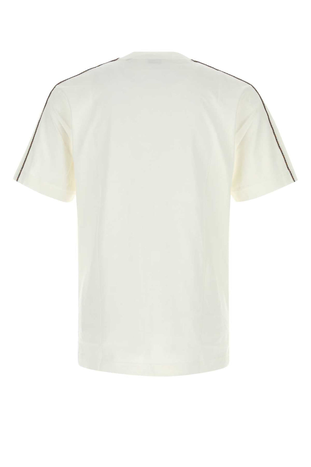 Burberry Men White Cotton T-Shirt