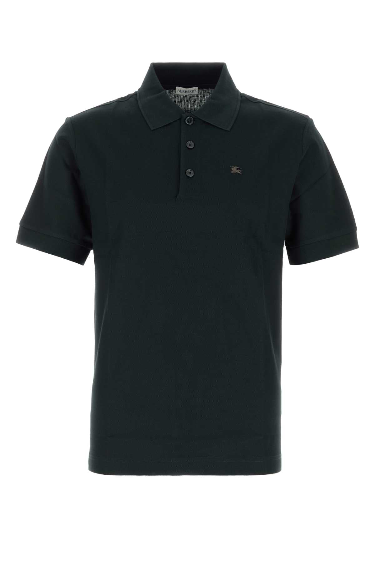 Burberry Men Black Piquet Polo Shirt