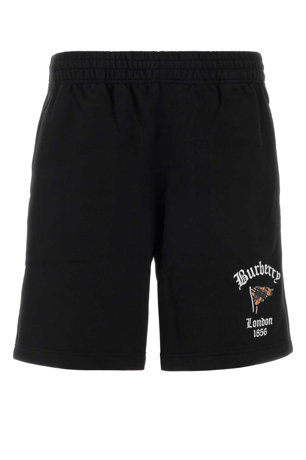 Burberry Men Black Cotton Bermuda Shorts