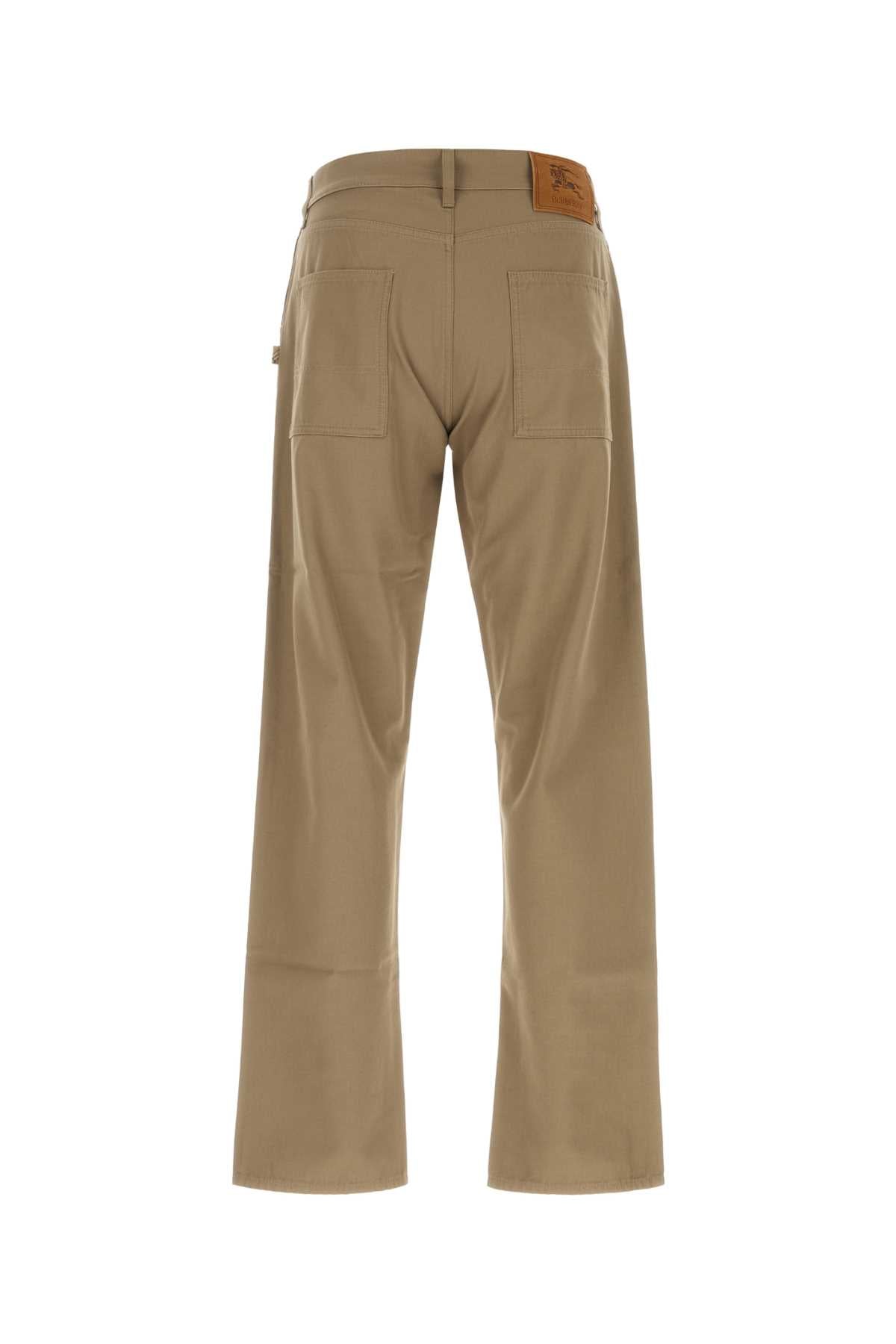 Burberry Men Khaki Cotton Pant