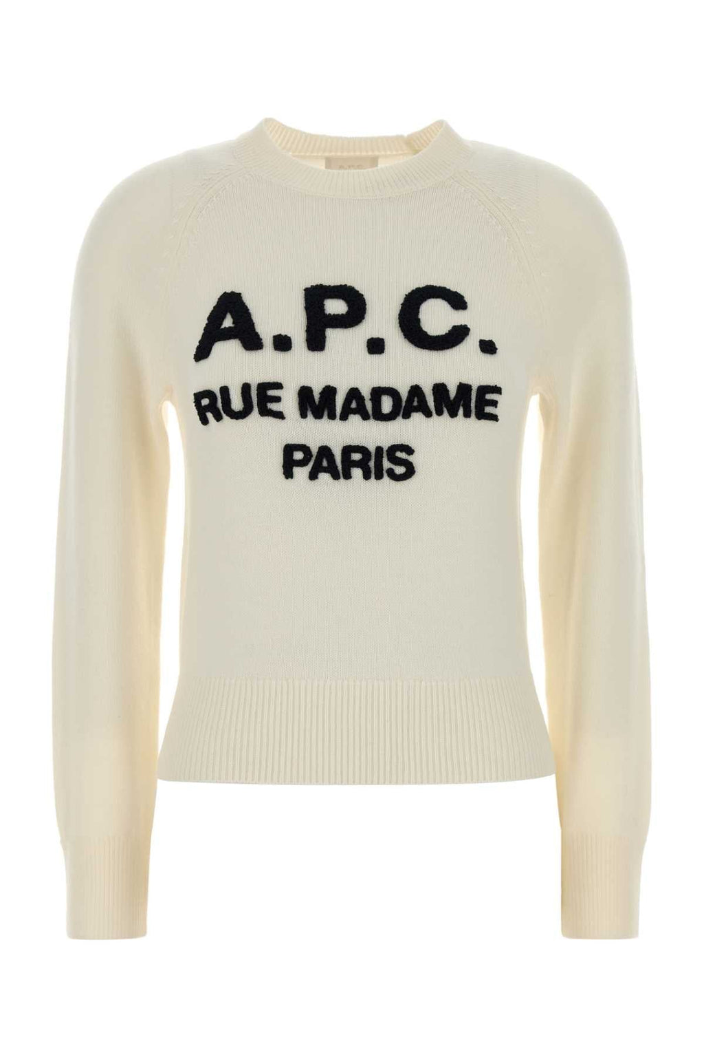 A.P.C. Women Ivory Wool Alissa Sweater