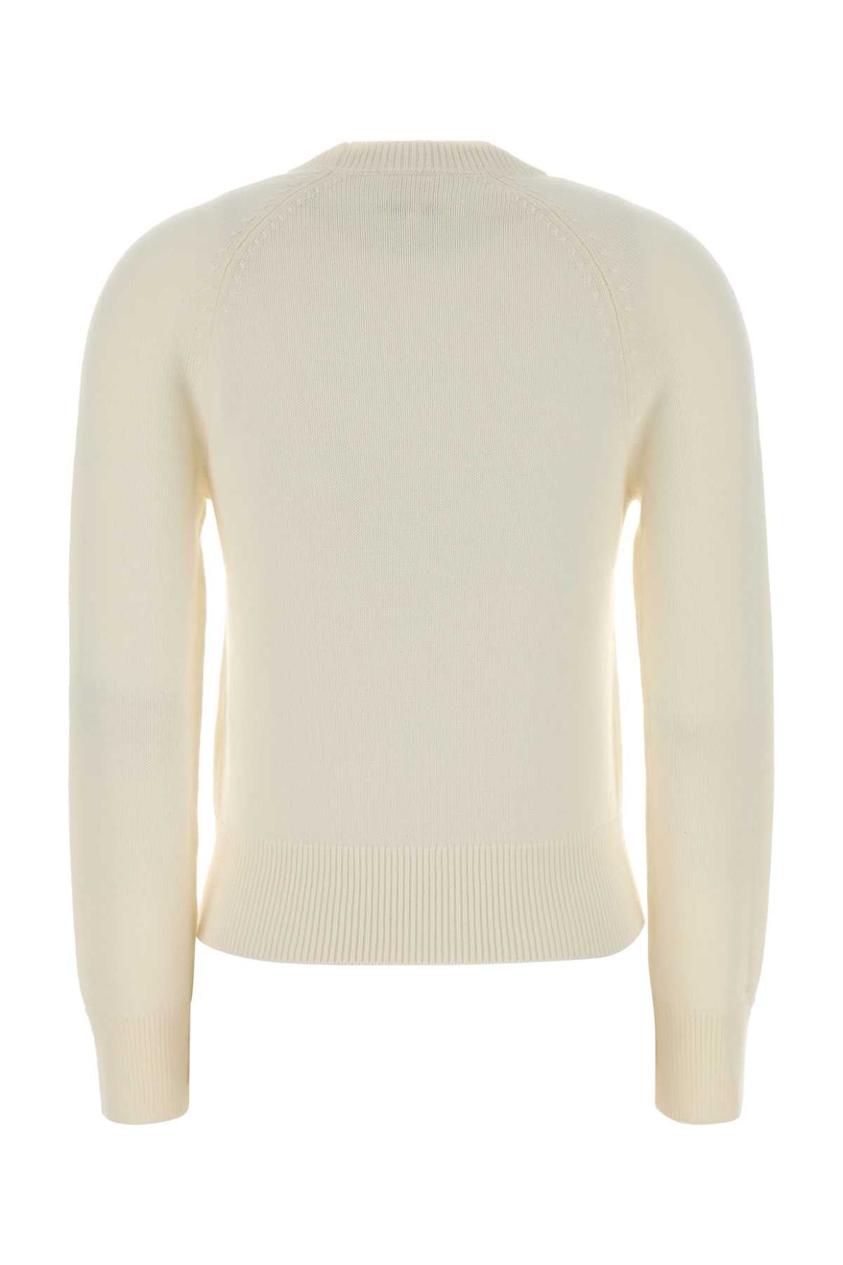 A.P.C. Women Ivory Wool Alissa Sweater