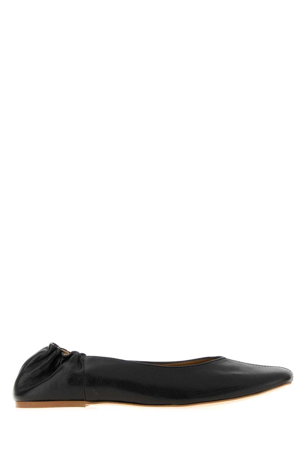A.P.C. Women Black Leather Juliet Ballerinas