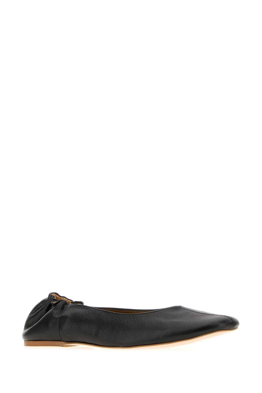 A.P.C. Women Black Leather Juliet Ballerinas
