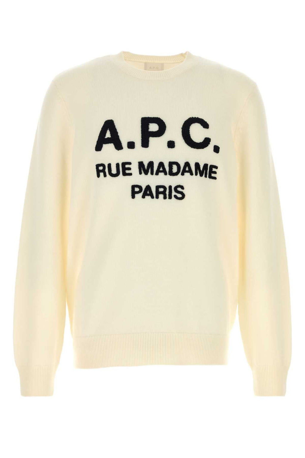 A.P.C. Men Cream Wool Maurice Sweater