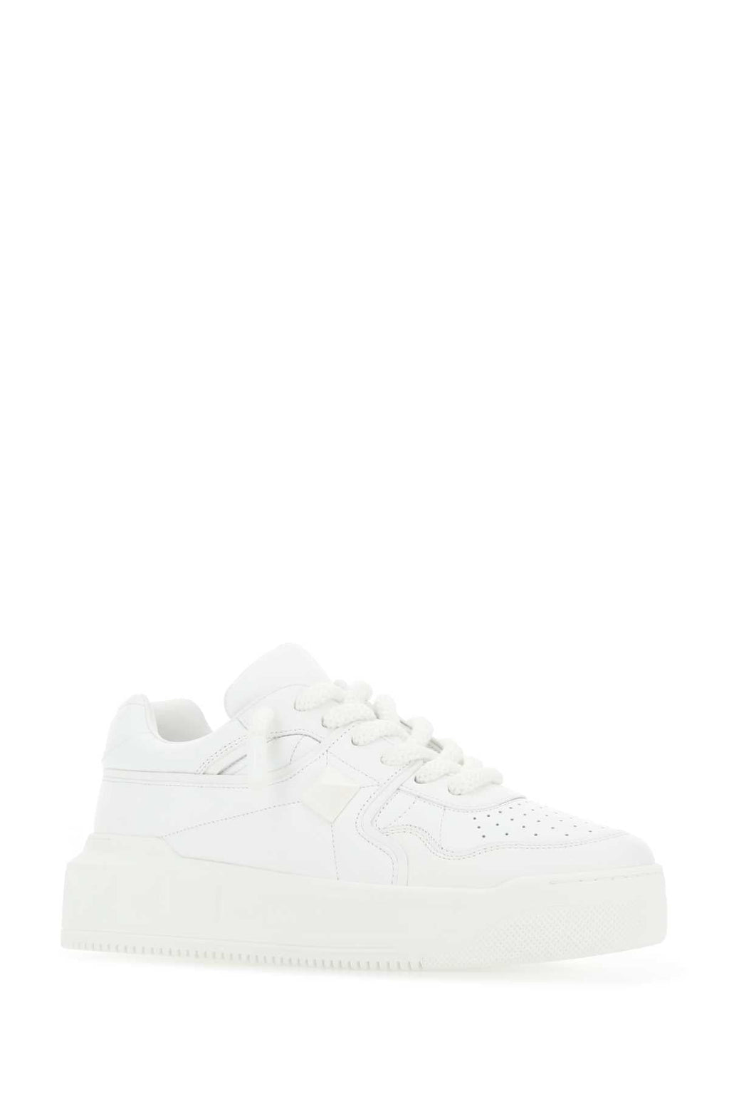 Valentino Garavani Men White Nappa Leather One Stud Xl Sneakers
