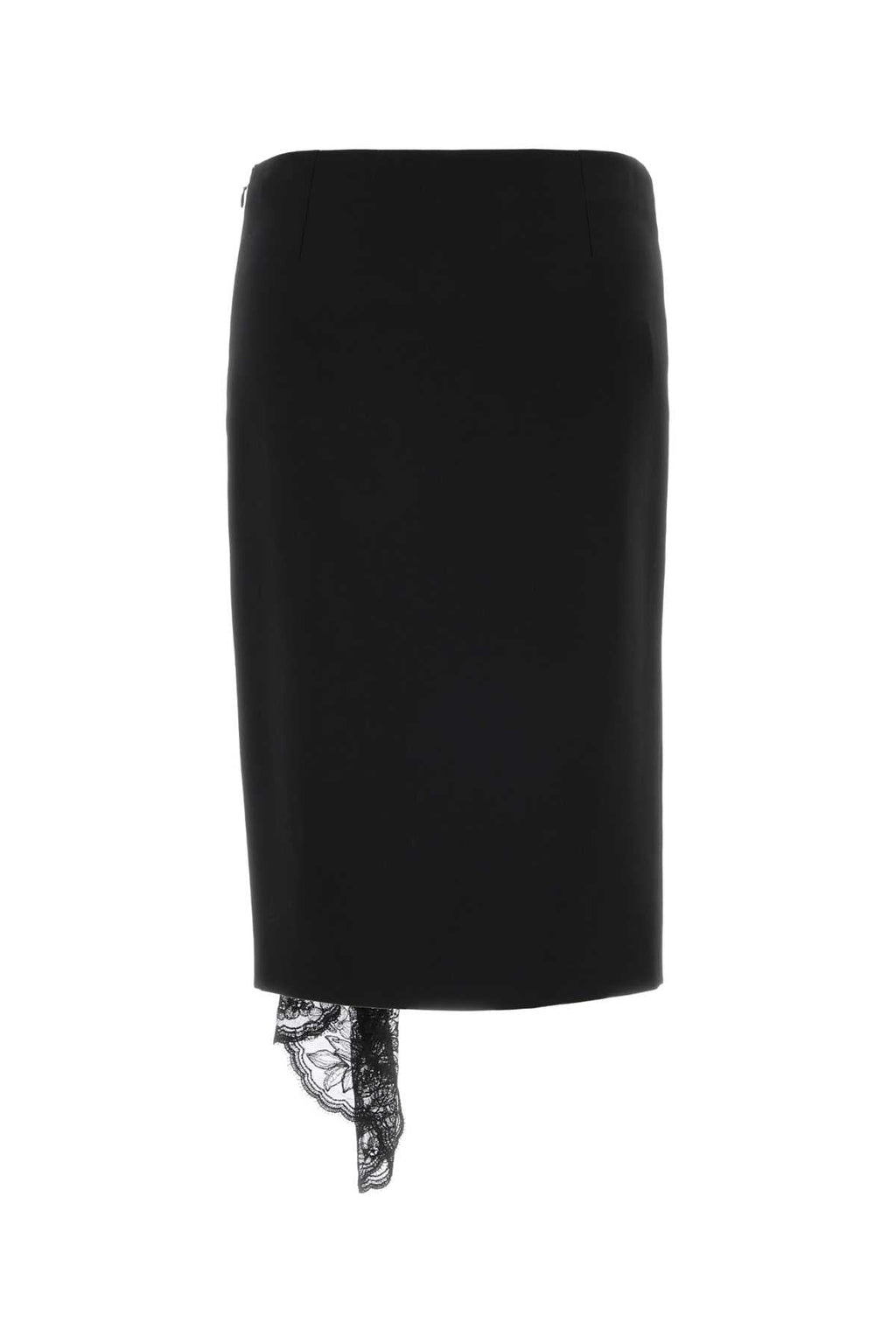 Alexander Mcqueen Women Black Wool Skirt