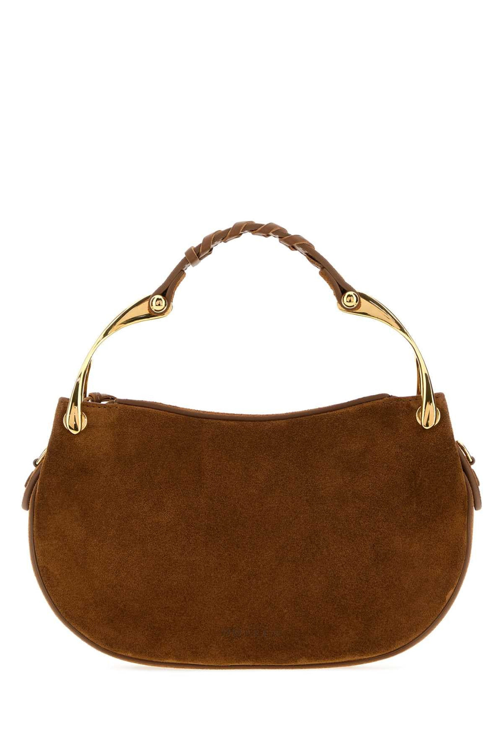 Alexander Mcqueen Women Brown Suede Mini Wishbone Handbag