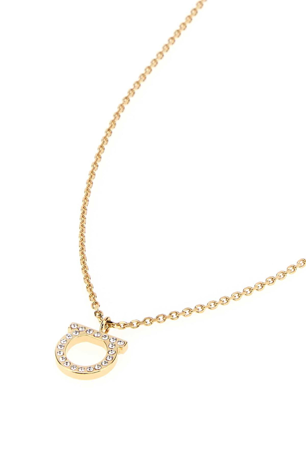 Salvatore Ferragamo Women Gold Metal Gancini Necklace