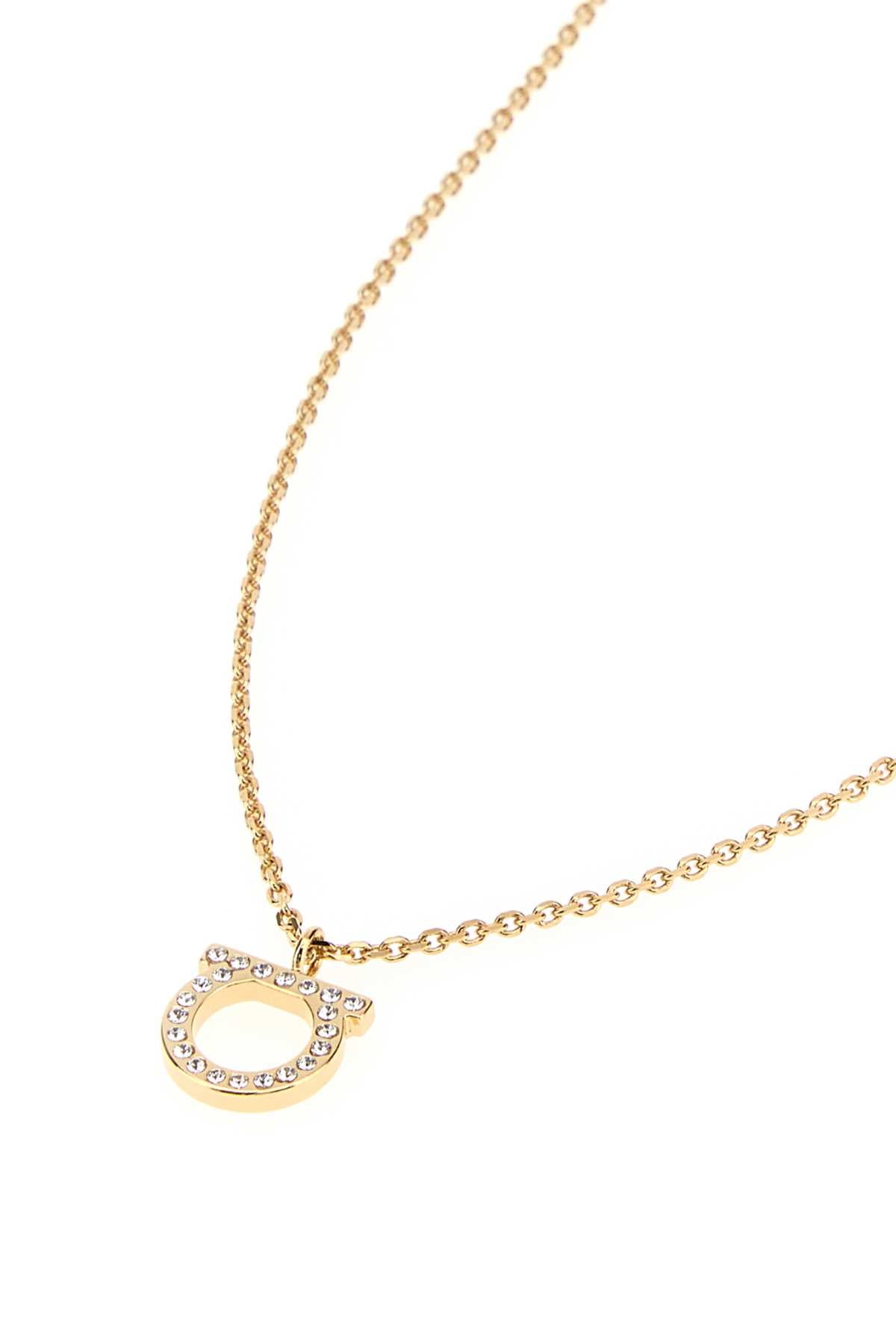 Salvatore Ferragamo Women Gold Metal Gancini Necklace