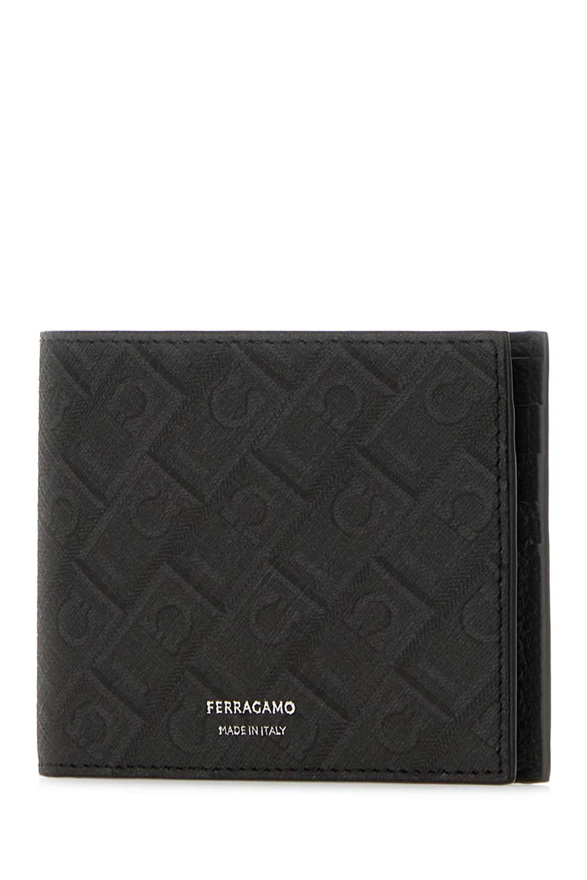 Salvatore Ferragamo Men Printed Leather Wallet