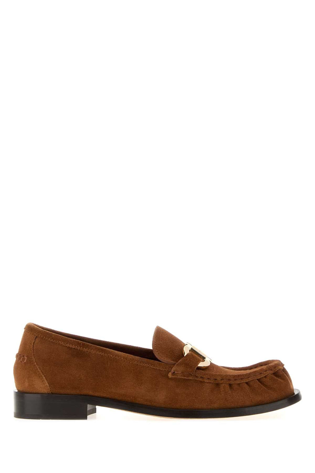 Salvatore Ferragamo Women Camel Suede Maryan Loafers