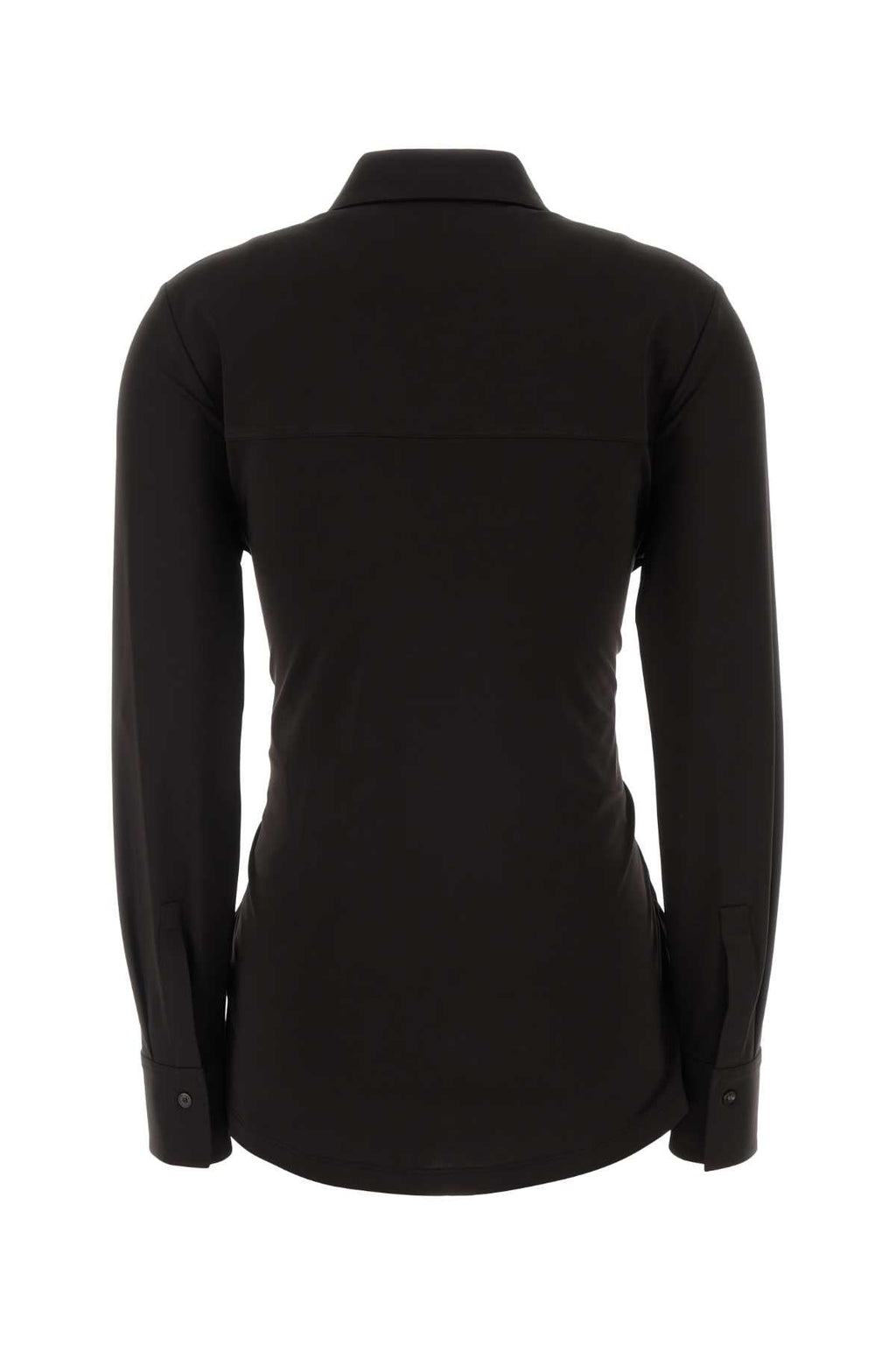 Salvatore Ferragamo Women Dark Brown Stretch Viscose Shirt