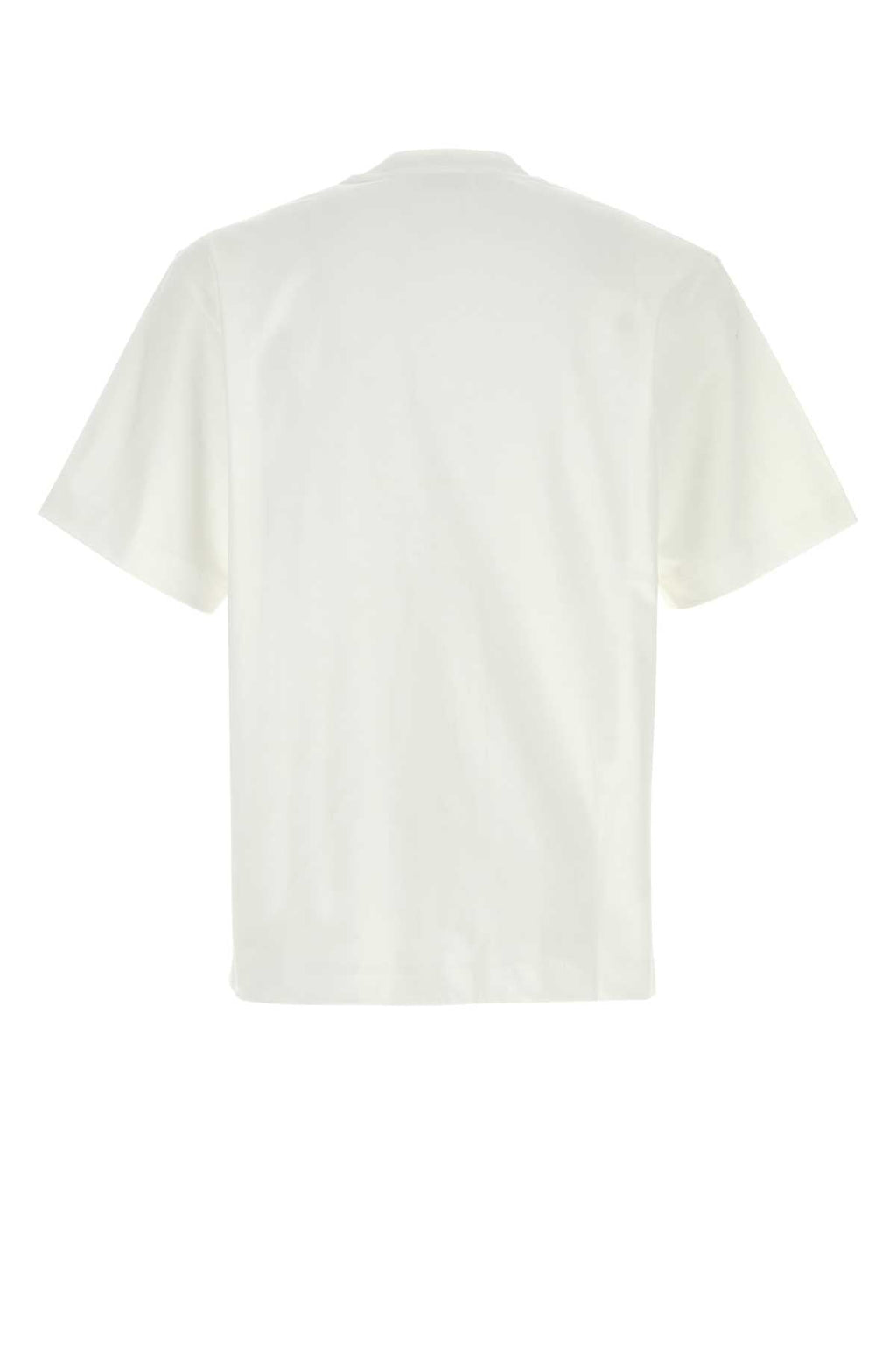 Salvatore Ferragamo Men White Cotton T-Shirt