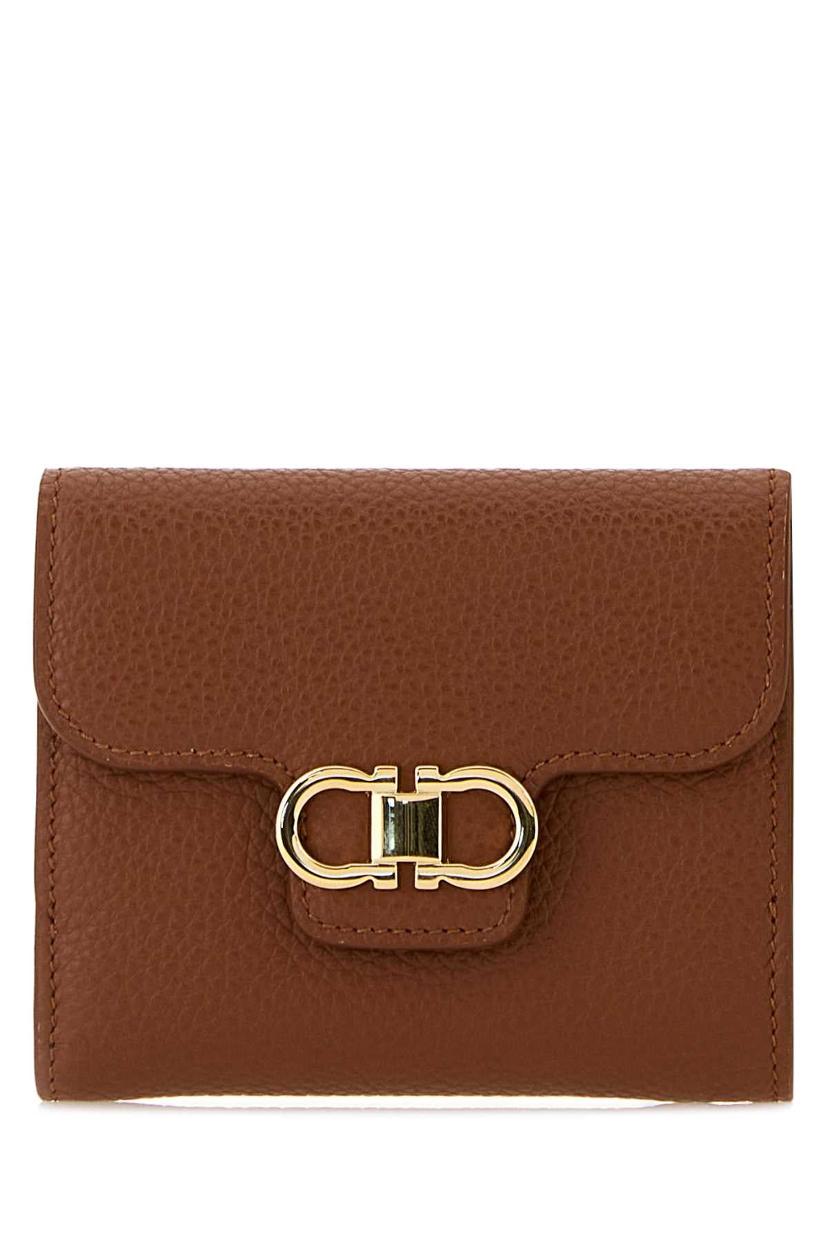 Salvatore Ferragamo Women Caramel Leather Wallet
