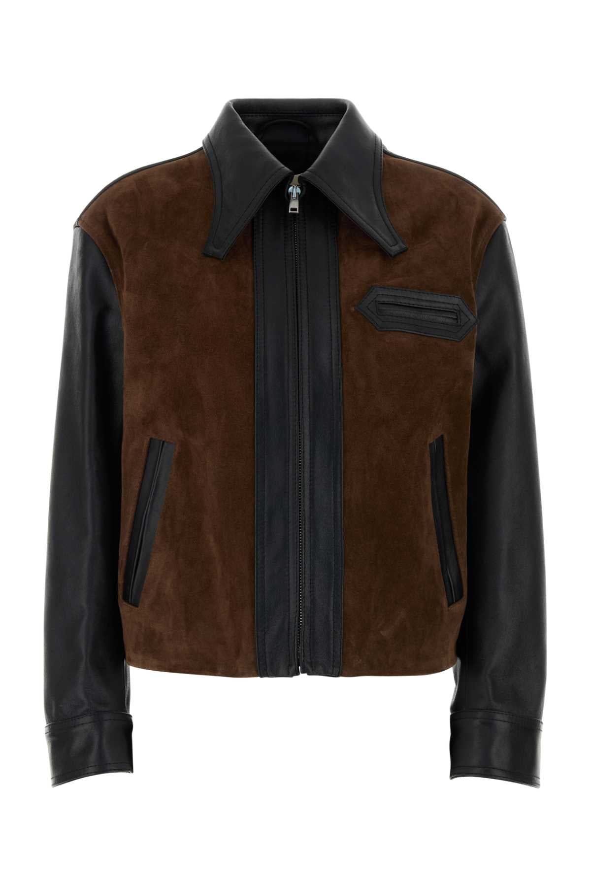 Marni Women Two-Tone Leather Jacket