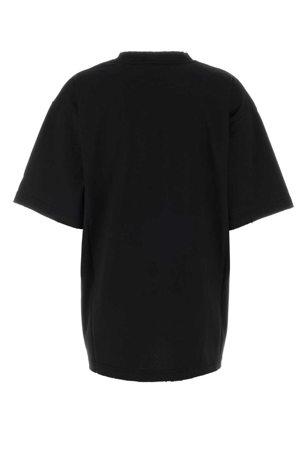 Balenciaga Women Black Cotton Oversize T-Shirt