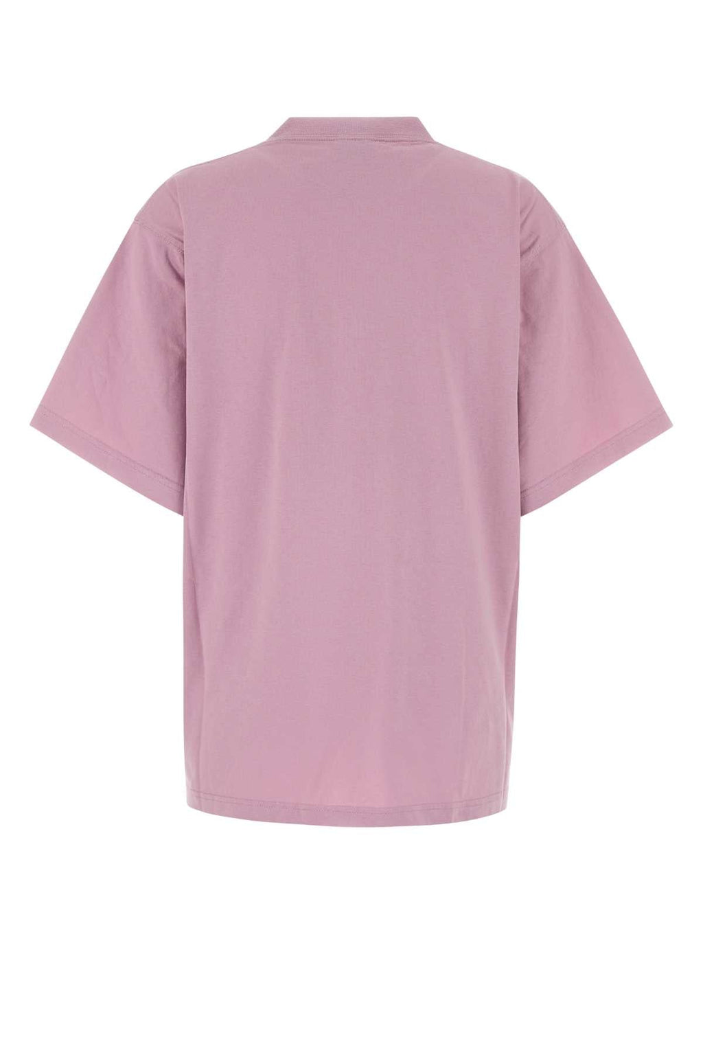 Balenciaga Women Pink Cotton Oversize T-Shirt