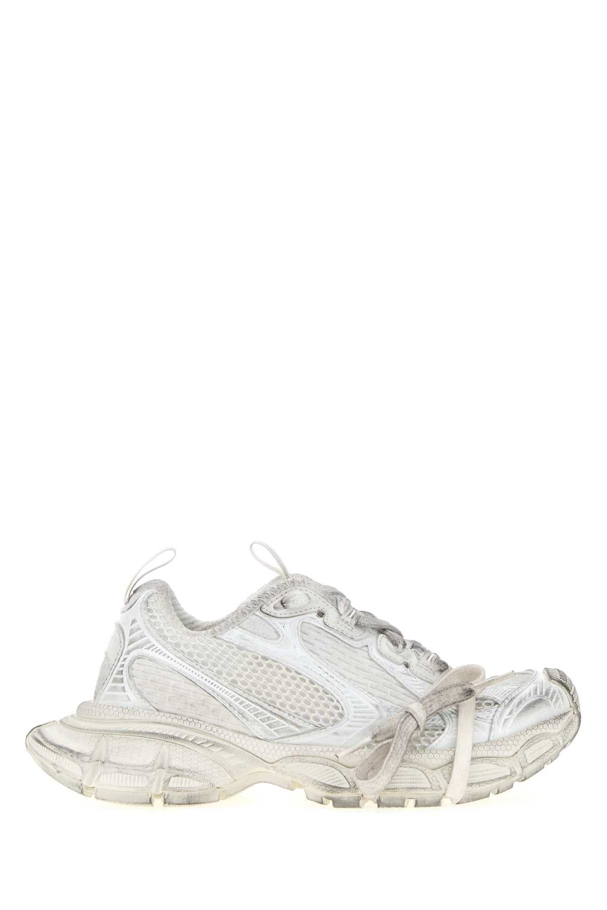 Balenciaga Women White Mesh And Rubber 3Xl Sneakers