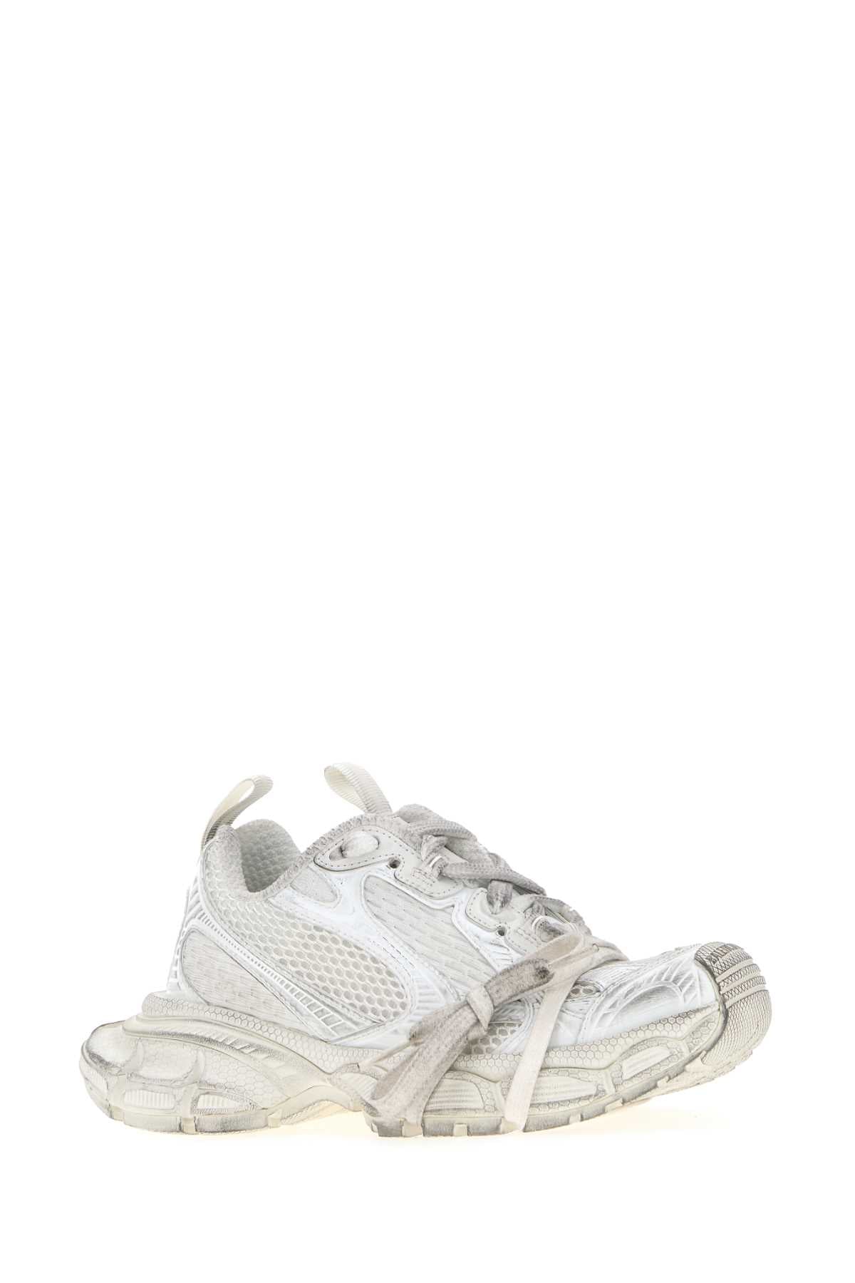 Balenciaga Women White Mesh And Rubber 3Xl Sneakers