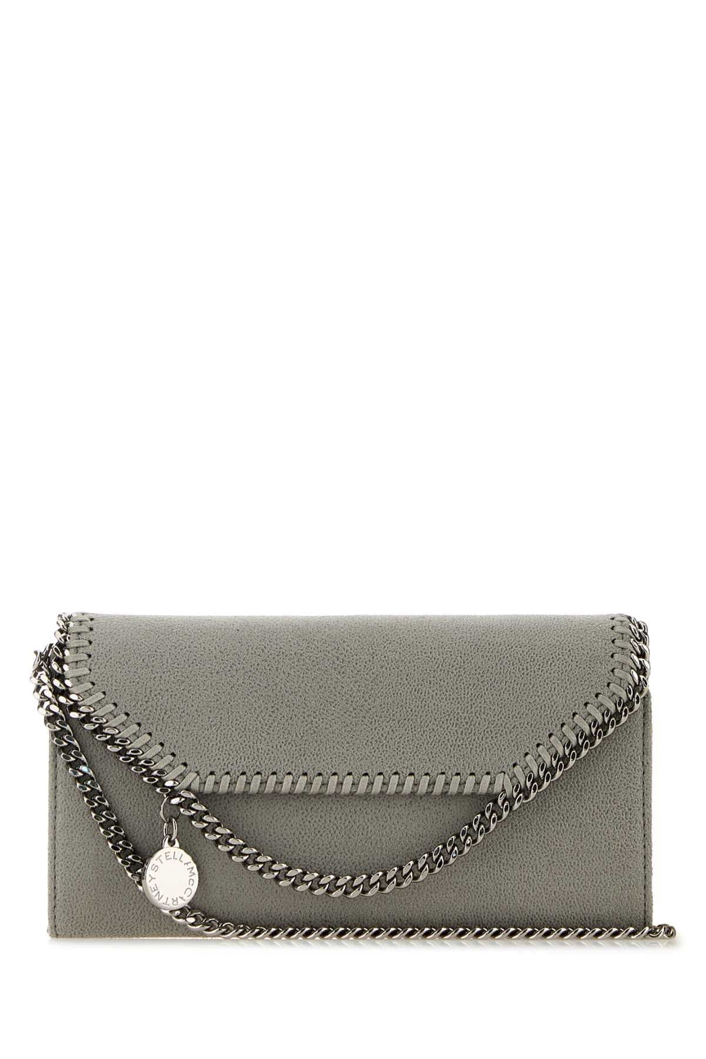 Stella Mccartney Women Grey Shaggy Deer Falabella Wallet