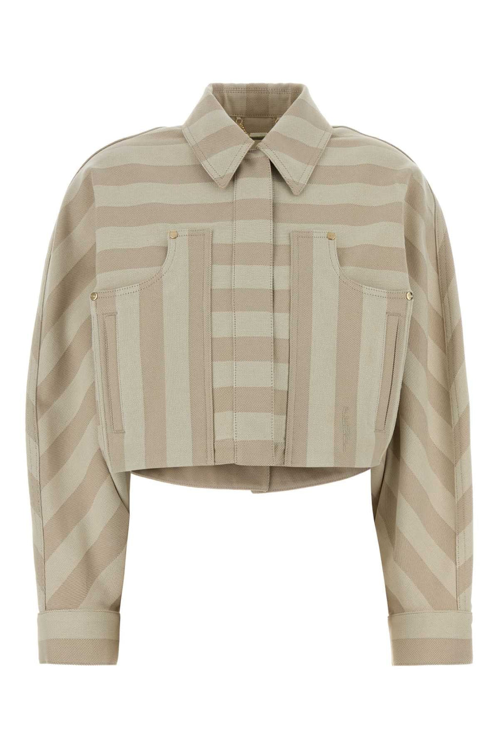 Fendi Women Embroidered Drill Jacket