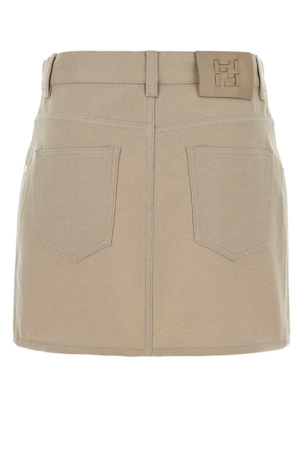 Fendi Women Beige Drill Mini Skirt