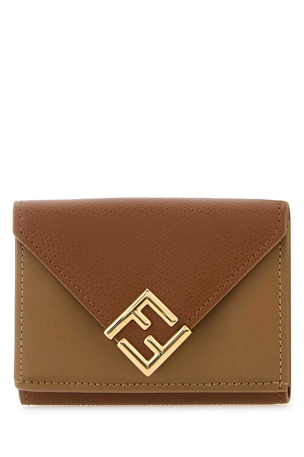 Fendi Women Two-Tone Leather Wallet