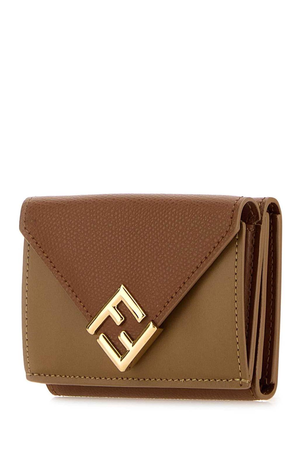 Fendi Women Two-Tone Leather Wallet